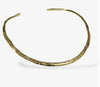 Gold hammered choker