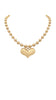 Puffy Heart Beaded Necklace