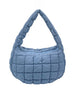 Blue small puffer bag