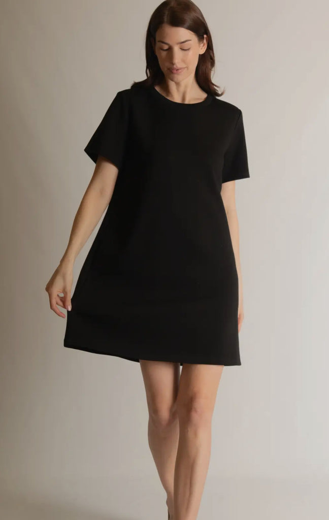 Black Modal T-shirt Dress