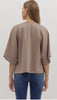 Mocha Elbow Top