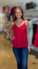 Scarlet Tiered Cami