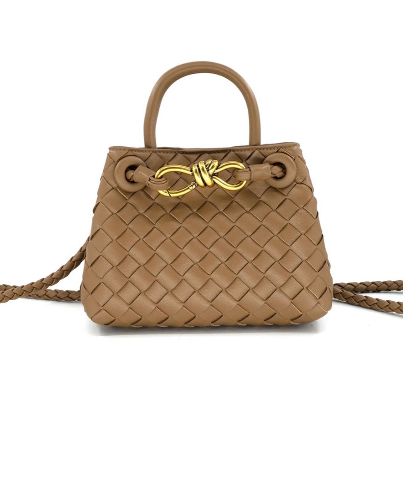 Mini woven crossbody