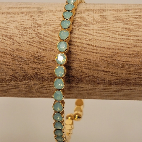 Green mini opal stone bracelet