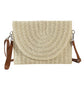 Woven Straw Clutch/Crossbody/wristlet