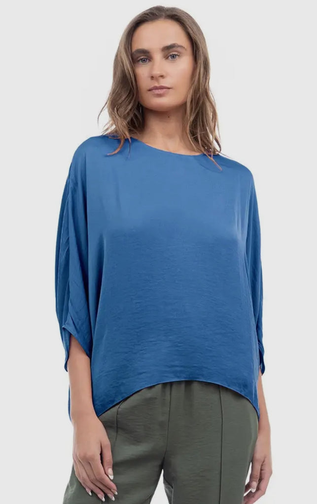 Cobalt Batwing Blouse