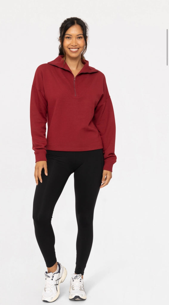 Red Fleece Half Zip