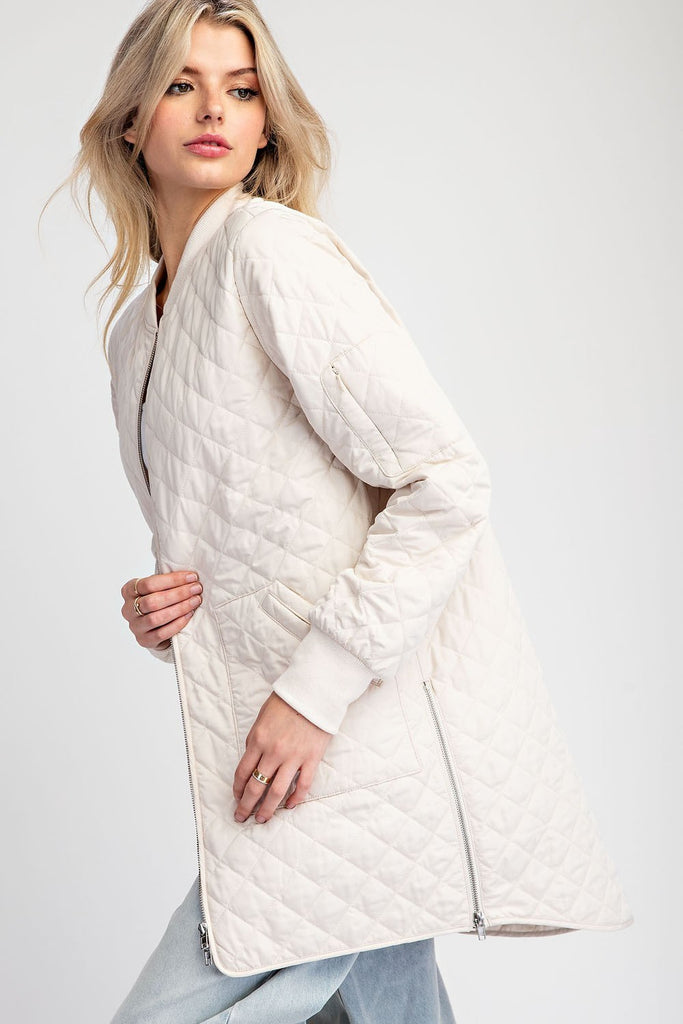 Ivory Quilted Jacket