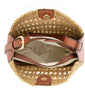 Straw woven bucket bag