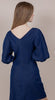 Denim boat neck dress