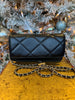 Black Quilted Crossbody