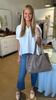 White collard blouse
