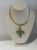 Amazonite Stone Cross pendant