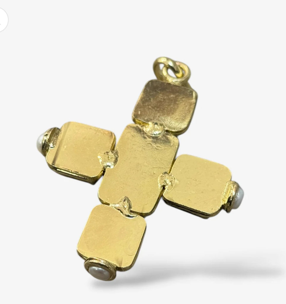 Amazonite Stone Cross pendant