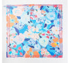 Blue abstract garden scarf