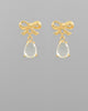 Bow teardrop earrings