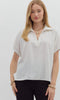 White collard blouse