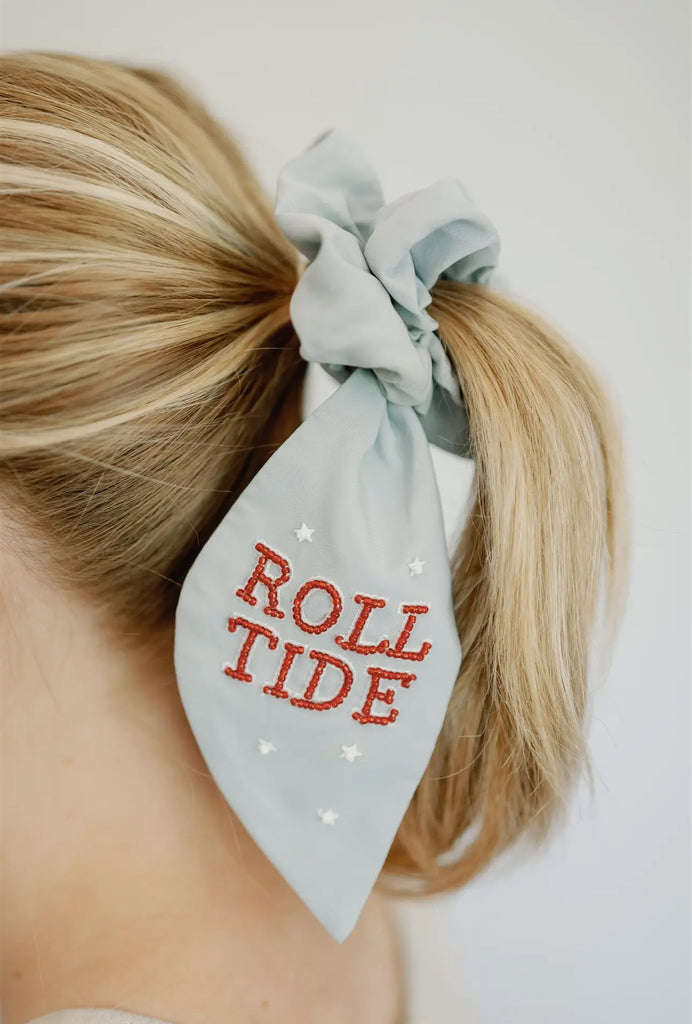 Roll Tide hair scrunchie