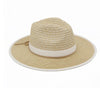 Two tone straw hat
