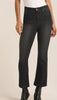 Black kick flare jeans