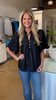 Black Eyelet blouse
