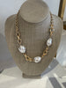 Pearl and chain necklace
