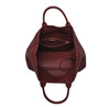 Burgundy Woven Tote