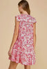 Pink/Red floral Dress
