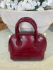 Burgundy small handle bag