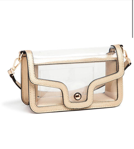Gold Knot Clear Purse