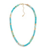 Blue beaded necklace