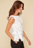 White Bow Tie Blouse