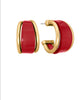 Red Wide Hoops