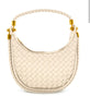 Beige Mini Woven Shoulder Bag