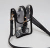 Black clear small crossbody