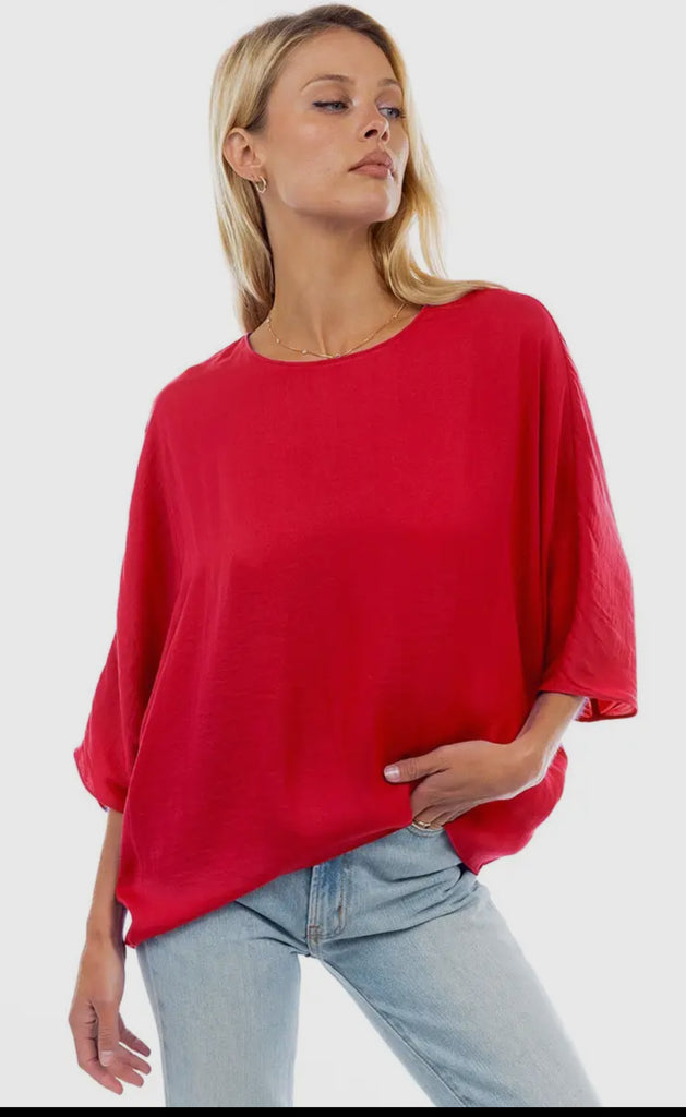 Scarlet Batwing Blouse