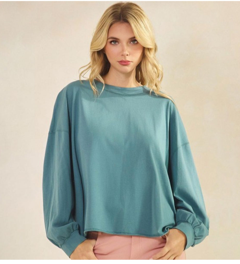 Blue Long sleeve tee