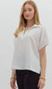 White collard blouse