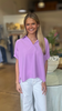 Lavender collard blouse