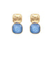 Royal Blue Square Earrings