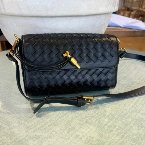 Black Pleated Purse