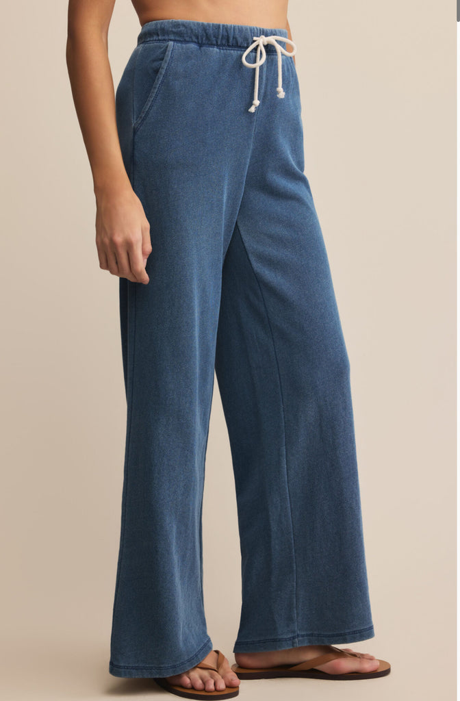 Vintage Indigo Knit Denim Pants