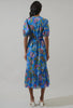 Floral Button Down Midi Dress