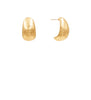 Puffy teardrop earrings
