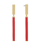 Red Bar Drop Earrings