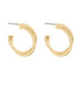 Gold twist hoops