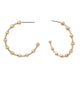 Gold Silver Ball Hoops