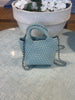 Mint quilted small crossbody