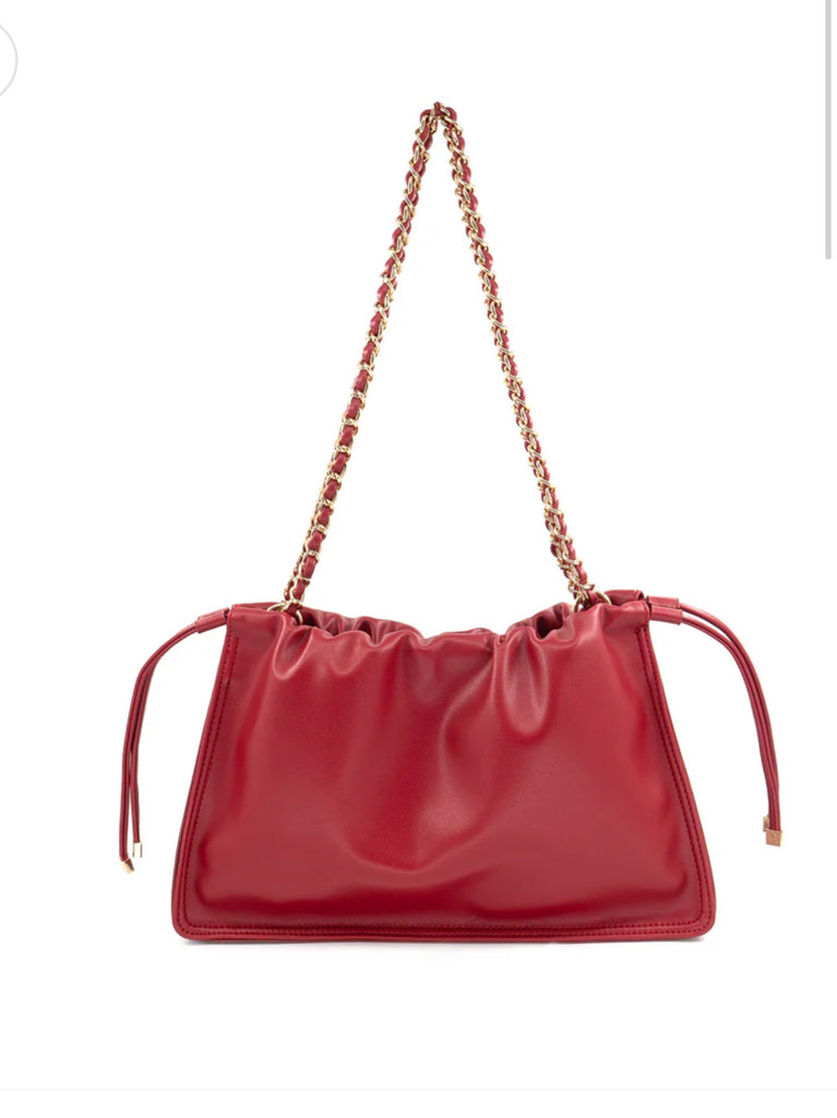 Red Chain Shoulder Bag