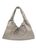 Gray XL woven Shoulder bag